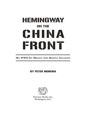 cover image of Hemingway on the China Front